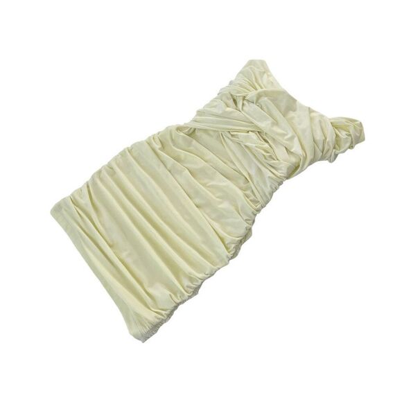 Alexander Wang Interwoven Off Shoulder Mini Dress in Tender Yellow - Picture 3 of 9